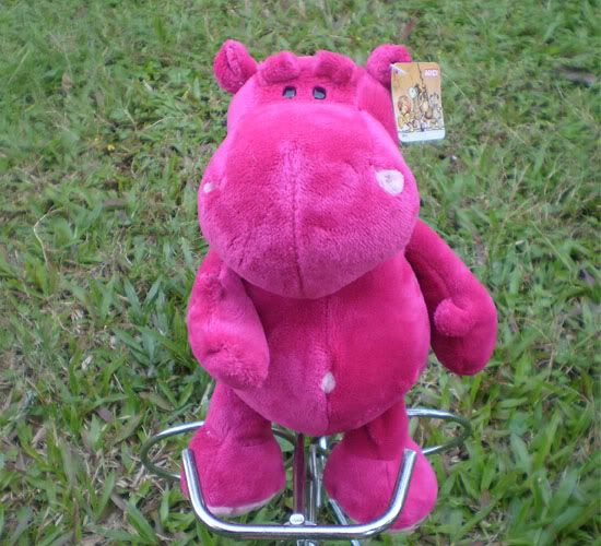 Cute 25 cm dark pink Hippo Stuffed Animal plush toy stuffed toy baby