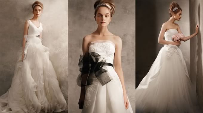 White by Vera Wang David 39s Bridal Wedding Gowns Last month the long awaited