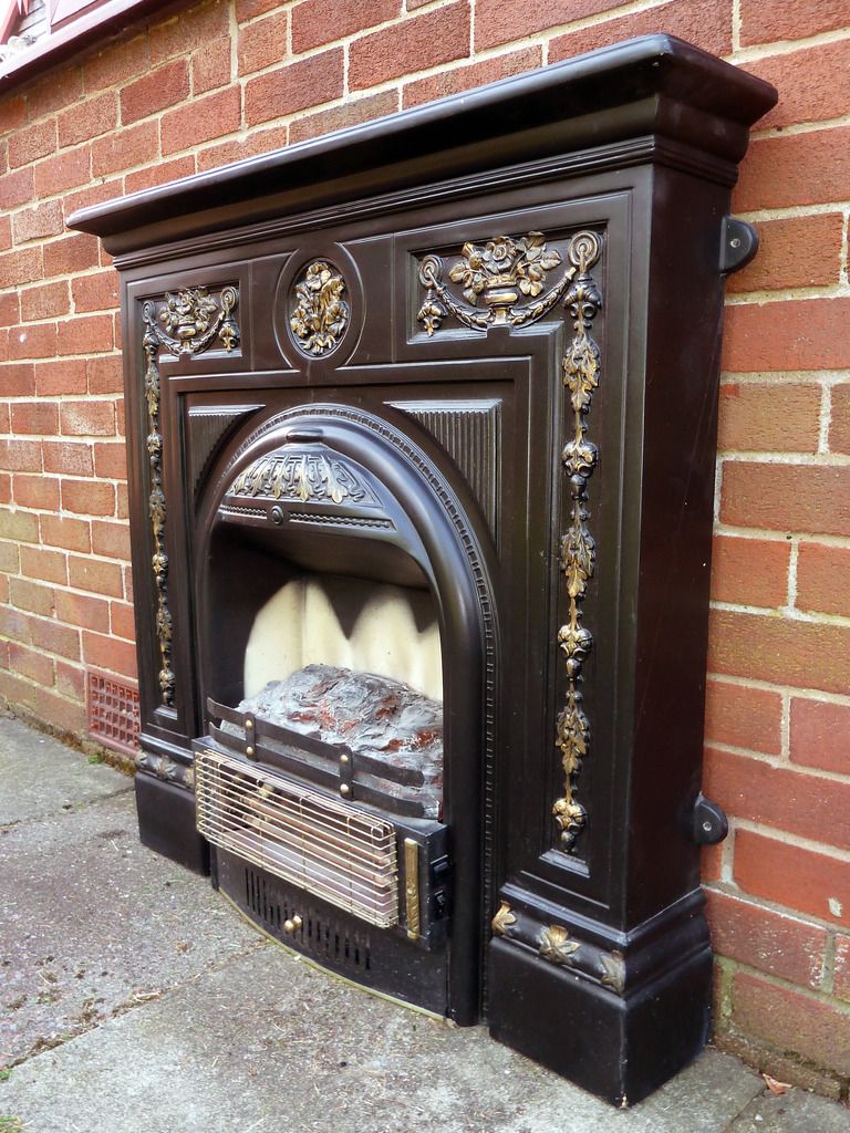 FIRE SURROUND WITH TWO BAR COAL EFFECT ELECTRIC FIRE eBay
