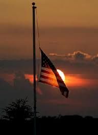 half staff flag