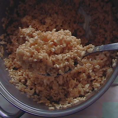 barras de cereal de arroz inflado
