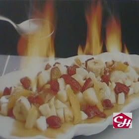 cómo flamear alimentos con fuego