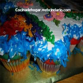 como hacer coco de colores
