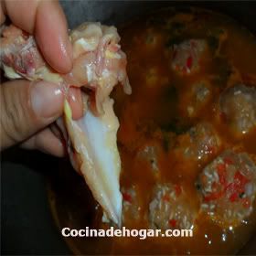 albóndigas de pollo