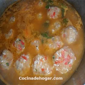 albóndigas de pollo