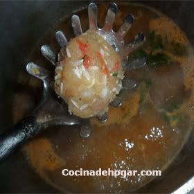 albóndigas de pollo