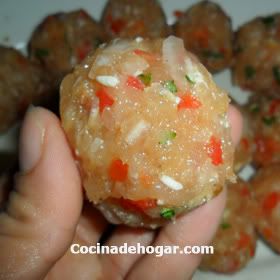 albóndigas de pollo
