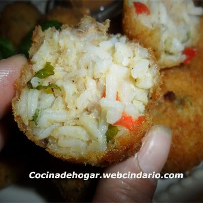 cómo hacer bolitas de arroz