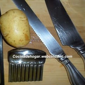 cómo hacer papas fritas estilo ruffles