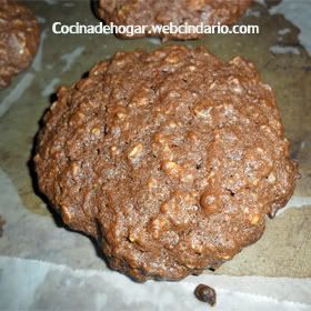 galletas de avena y chocolate
