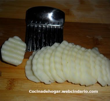 cómo hacer papas fritas estilo ruffles