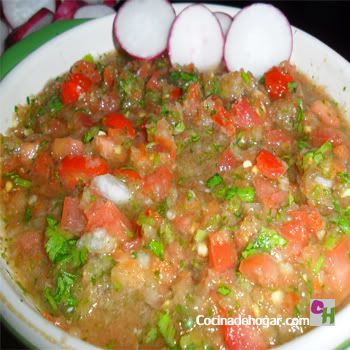 salsa pico de gallo para tacos