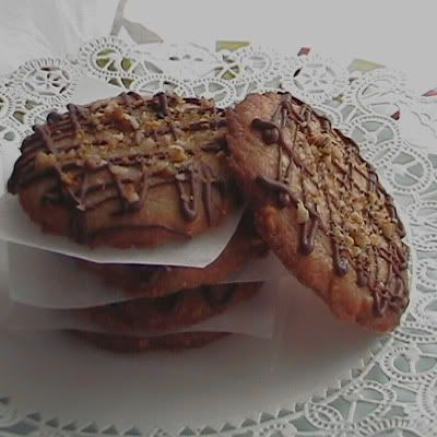 galletas de almendras con chocolate