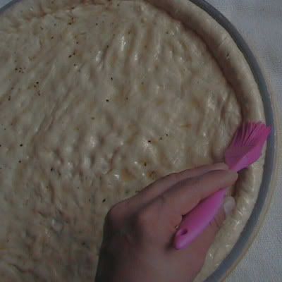 pizza de espinacas y queso