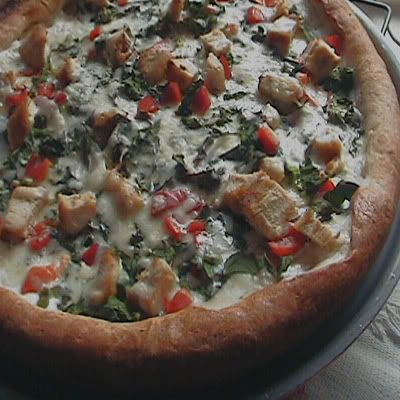 pizza de espinacas