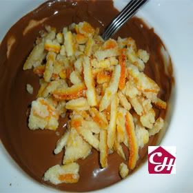 chocolates de naranja confitada