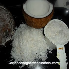 cómo rayar un coco