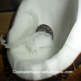 cómo rayar un coco