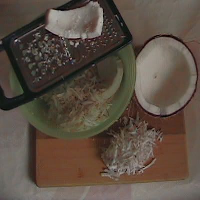 cómo rallar coco