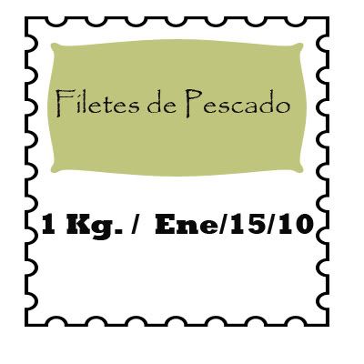 Etiquetas para congelar alimentos