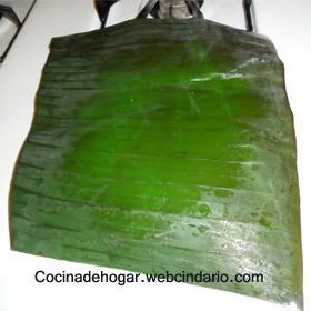receta de tamales mexicanos en hoja de plátano