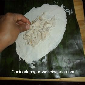 receta de tamales mexicanos en hoja de plátano