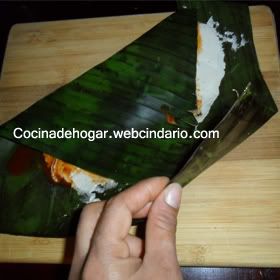 receta de tamales mexicanos en hoja de plátano