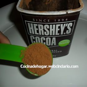 chocolate en polvo