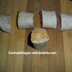 bocadillos con crema de cacahuate