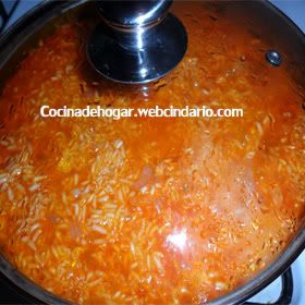 cómo hacer arroz rojo