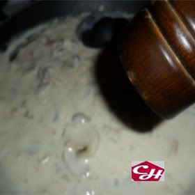 chuletas de cerdo en crema de hongos