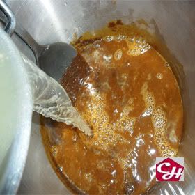 receta para hacer mole rojo de pollo