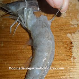 cómo limpiar camarones