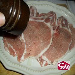 chuletas de cerdo en crema de champiñones