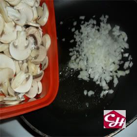 chuletas de cerdo en crema de hongos