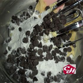 galletas con chispas de chocolate
