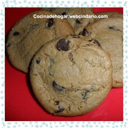 galletas con chispas de chocolate