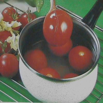 cómo escaldar frutas y verduras