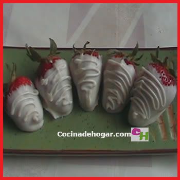 fresas con chocolate