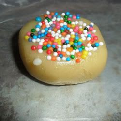 polvorones de manteca-galletas con grageas de colores