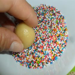 receta de polvorones de manteca-galletas con grageas de colores
