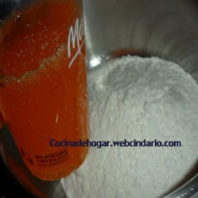 torta de refresco de naranja baja en calorías