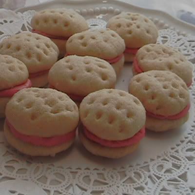 sandwich de galletas de almendra