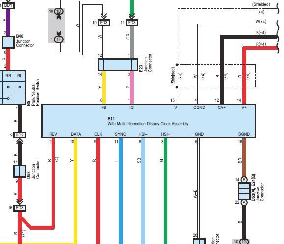 Toyota tacoma backup camera wiring