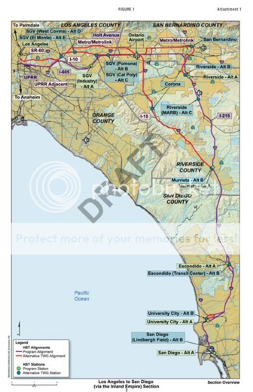 California High Speed Rail Blog: Routes to San Diego