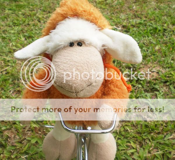 NICI Orange Clothing male sheep Stuffed Animals 38 CM  