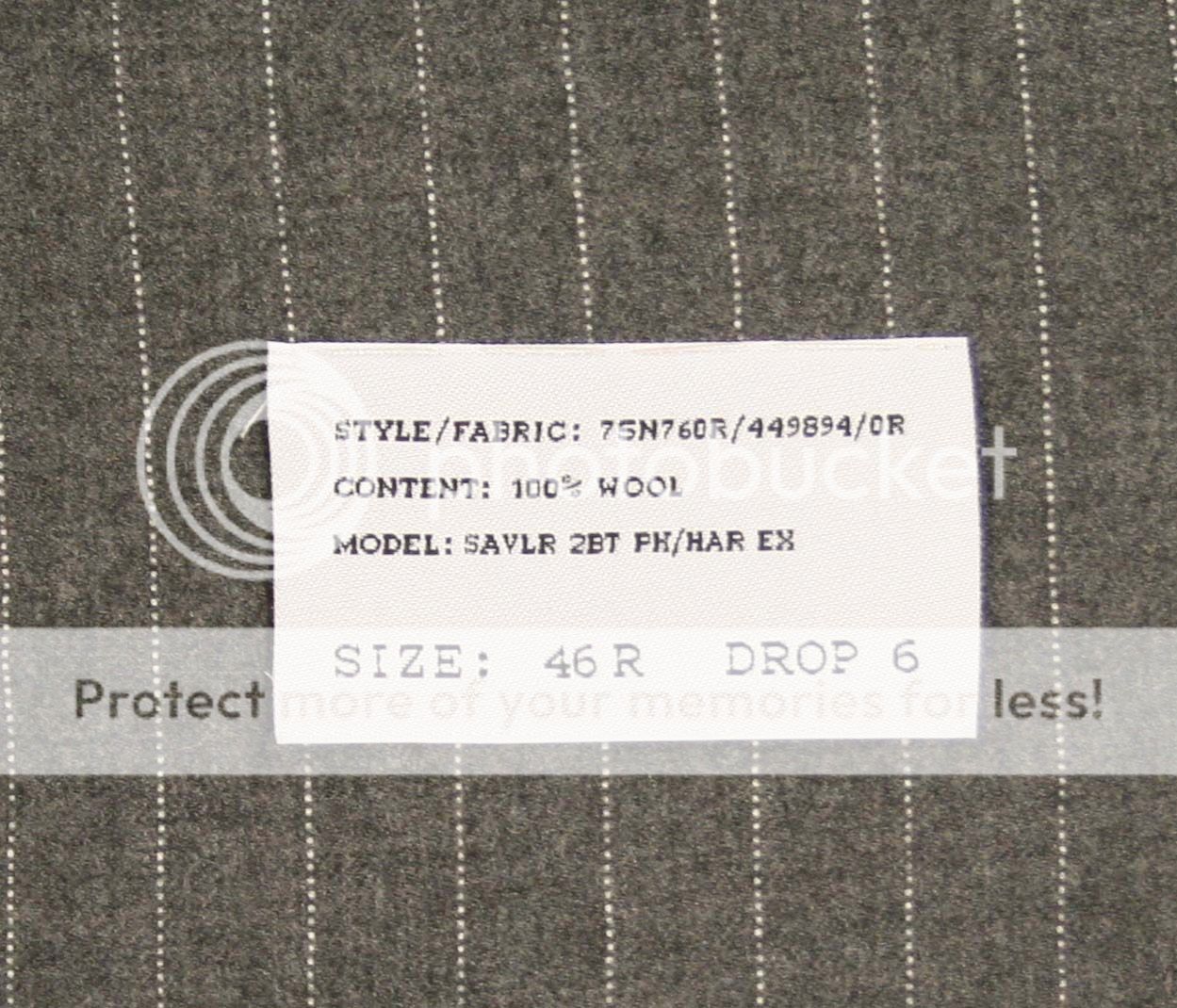 Ralph Lauren Purple Label Gray Wool Suit 46 R New $4895  
