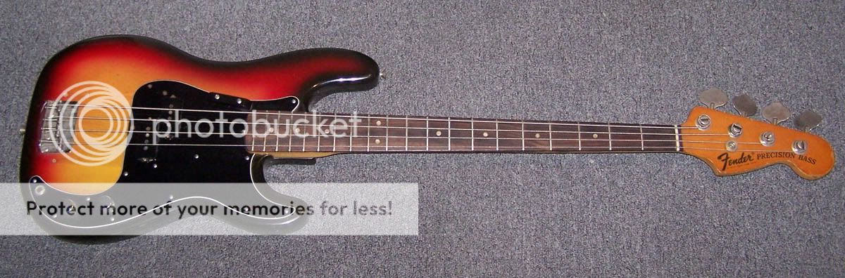 1974 Fender Precision Bass, lightweight 8.4 lbs  