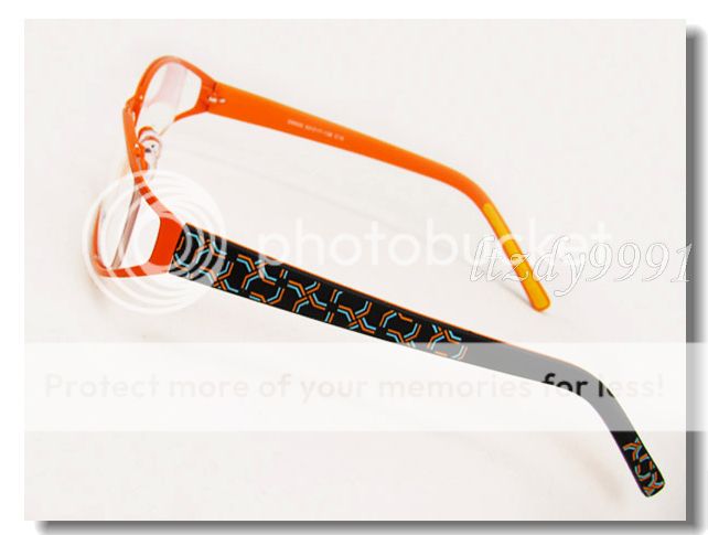 Orange Metall&Kunststoff Eyeglasses Frame D9500B NEU  