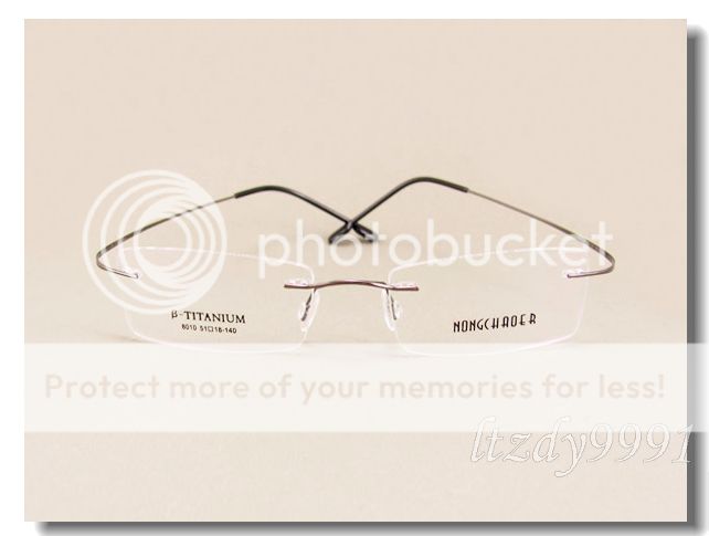 Gray Rimless Pure TITANium EYEGLASS FRAME N8010 NEW  